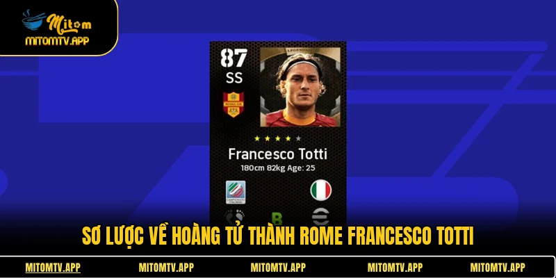 Sơ lược về hoàng tử thành Rome Francesco Totti